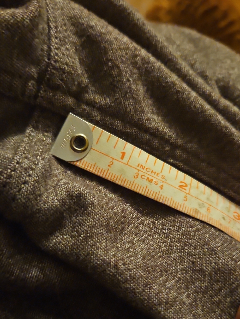 Faherty Knit Flannel Pant Brown? 34 - Picture 5 of 5